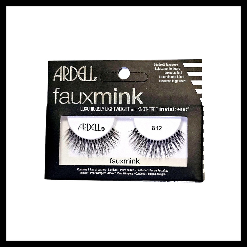 Ardell Fauxmink Lashes 812 Luxuriously Lightweight Knot-Free Invisiband